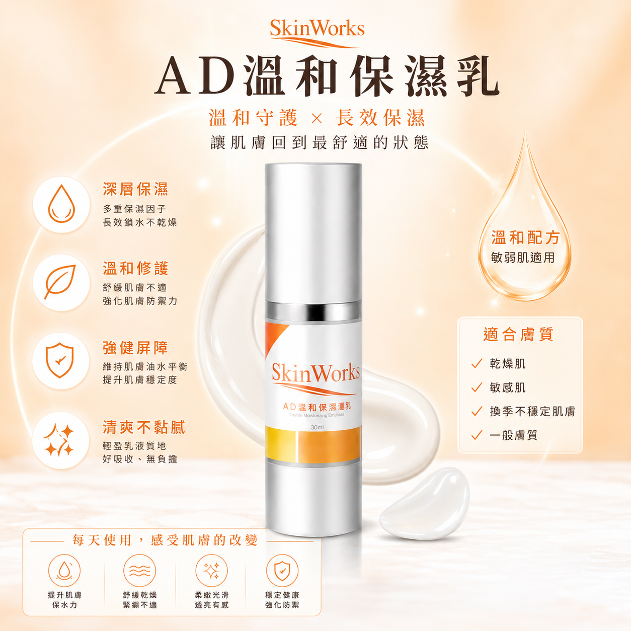AD溫和保濕乳